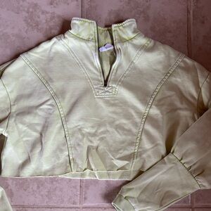 Urban Outfitters Lime Green Half-Zip Top